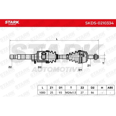 Półoś Napędowa Stark SKDS-0210334 SKDS-0210334 - foto 8