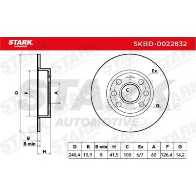 Tarcza hamulcowa Stark SKBD-0022832 SKBD-0022832 - foto 5