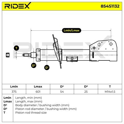 Amortyzator RIDEX 854S1132 854S1132 - foto 8