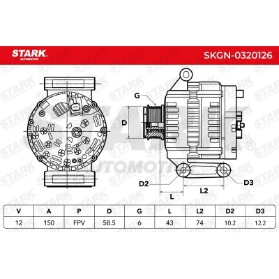 Alternator Stark SKGN-0320126 SKGN-0320126 - foto 10