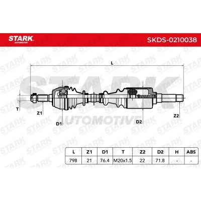 Półoś Napędowa Stark SKDS-0210038 SKDS-0210038 - foto 10