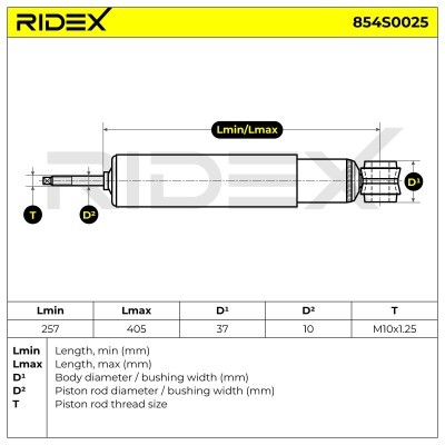 Amortyzator RIDEX 854S0025 854S0025 - foto 8