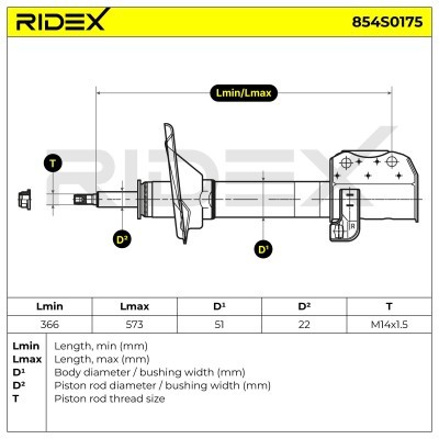 Amortyzator RIDEX 854S0175 854S0175 - foto 9