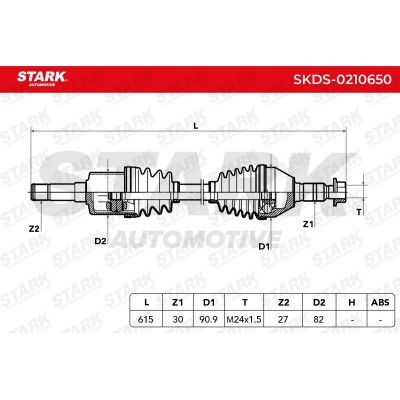 Półoś Napędowa Stark SKDS-0210650 SKDS-0210650 - foto 7