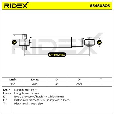 Amortyzator RIDEX 854S0806 854S0806 - foto 8