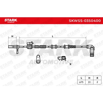 Czujnik ABS Stark SKWSS-0350400 SKWSS-0350400 - foto 6