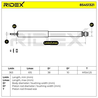 Amortyzator RIDEX 854S1321 854S1321 - foto 6