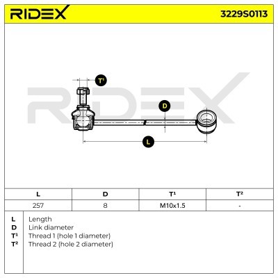 Łącznik Stabilizatora RIDEX 3229S0113 3229S0113 - foto 6