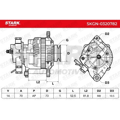 Alternator Stark SKGN-0320782 SKGN-0320782 - foto 7