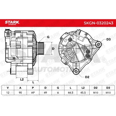 Alternator Stark SKGN-0320243 SKGN-0320243 - foto 7