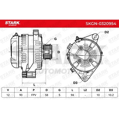 Alternator Stark SKGN-0320954 SKGN-0320954 - foto 7