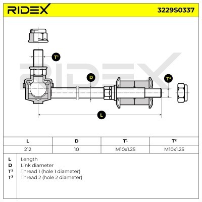 Łącznik Stabilizatora RIDEX 3229S0337 3229S0337 - foto 8