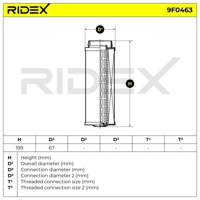 Filtr Paliwa RIDEX 9F0463 9F0463 - foto 4
