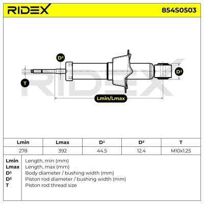 Amortyzator RIDEX 854S0503 854S0503 - foto 8