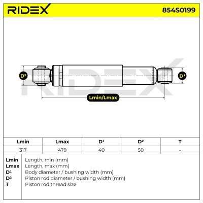 Amortyzator RIDEX 854S0199 854S0199 - foto 7