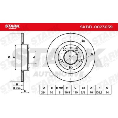 Tarcza hamulcowa Stark SKBD-0023039 SKBD-0023039 - foto 8