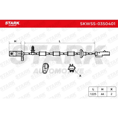 Czujnik ABS Stark SKWSS-0350401 SKWSS-0350401 - foto 6