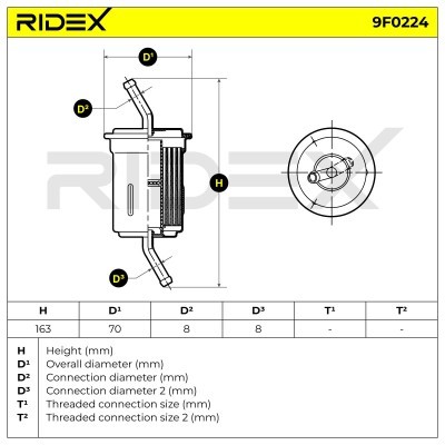Filtr Paliwa RIDEX 9F0224 9F0224 - foto 6