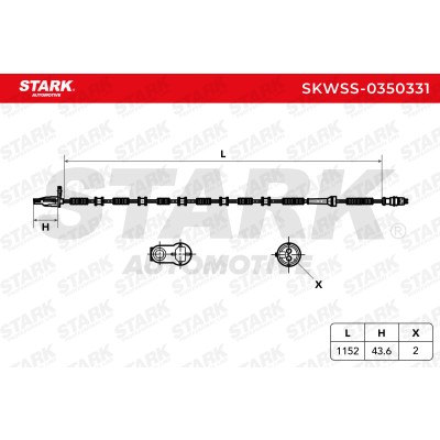 Czujnik ABS Stark SKWSS-0350331 SKWSS-0350331 - foto 6