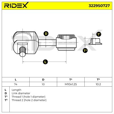 Łącznik Stabilizatora RIDEX 3229S0727 3229S0727 - foto 5