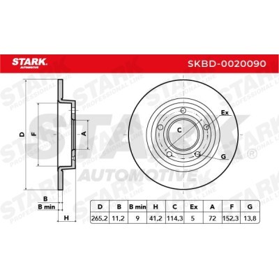 Tarcza hamulcowa Stark SKBD-0020090 SKBD-0020090 - foto 4
