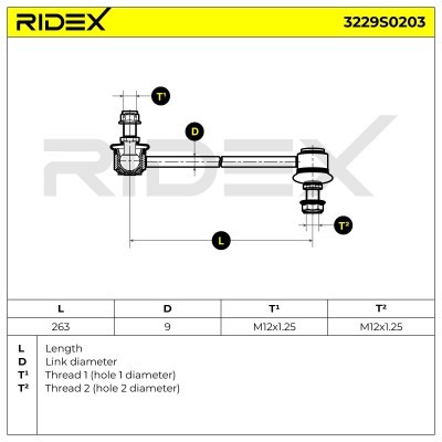 Łącznik Stabilizatora RIDEX 3229S0203 3229S0203 - foto 9