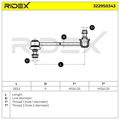 Łącznik Stabilizatora RIDEX 3229S0343 3229S0343 - foto 9
