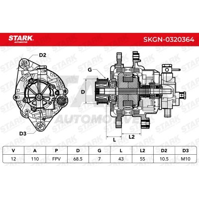 Alternator Stark SKGN-0320364 SKGN-0320364 - foto 7
