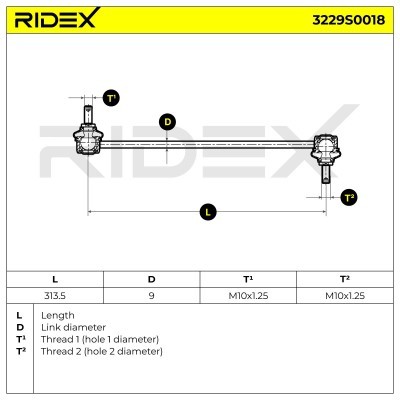 Łącznik Stabilizatora RIDEX 3229S0018 3229S0018 - foto 3