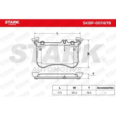 Klocki hamulcowe Stark SKBP-0011678 SKBP-0011678 - foto 5