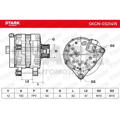 Alternator Stark SKGN-0321415 SKGN-0321415 - foto 5