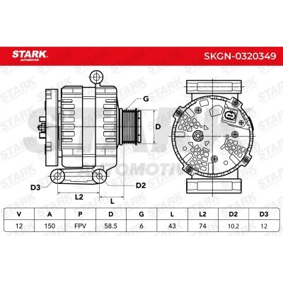 Alternator Stark SKGN-0320349 SKGN-0320349 - foto 5