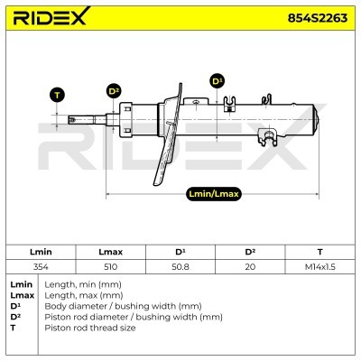 Amortyzator RIDEX 854S2263 854S2263 - foto 9