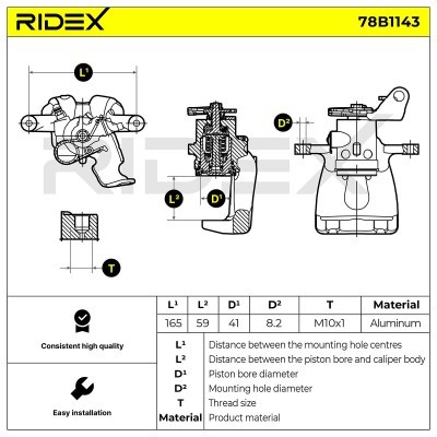 Zacisk Hamulcowy RIDEX 78B1143 78B1143 - foto 6