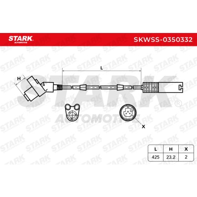 Czujnik ABS Stark SKWSS-0350332 SKWSS-0350332 - foto 6