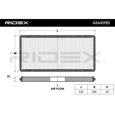 Filtr Kabinowy RIDEX 424I0193 424I0193 - foto 5