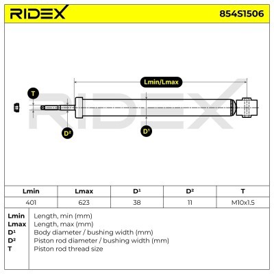 Amortyzator RIDEX 854S1506 854S1506 - foto 8
