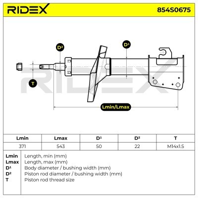 Amortyzator RIDEX 854S0675 854S0675 - foto 8