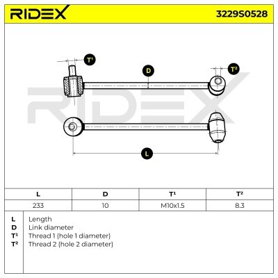 Łącznik Stabilizatora RIDEX 3229S0528 3229S0528 - foto 7