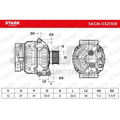 Alternator Stark SKGN-0321108 SKGN-0321108 - foto 5