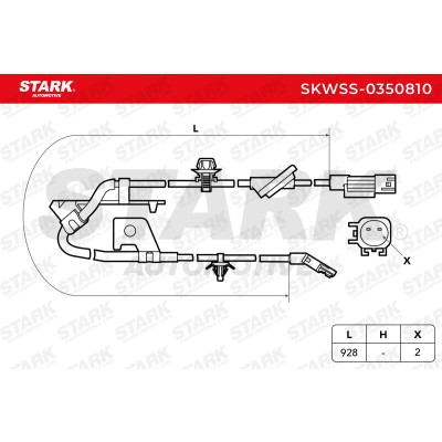 Czujnik ABS Stark SKWSS-0350810 SKWSS-0350810 - foto 6