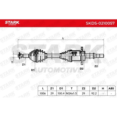Półoś Napędowa Stark SKDS-0210057 SKDS-0210057 - foto 8