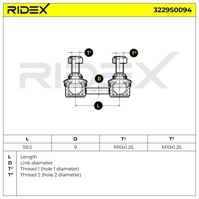 Łącznik Stabilizatora RIDEX 3229S0094 3229S0094 - foto 3
