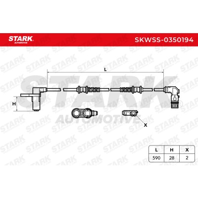 Czujnik ABS Stark SKWSS-0350194 SKWSS-0350194 - foto 5