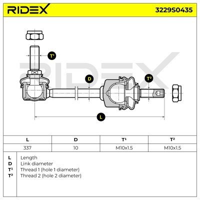 Łącznik Stabilizatora RIDEX 3229S0435 3229S0435 - foto 11