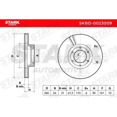 Tarcza hamulcowa Stark SKBD-0023009 SKBD-0023009 - foto 3