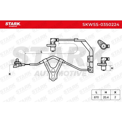 Czujnik ABS Stark SKWSS-0350224 SKWSS-0350224 - foto 8