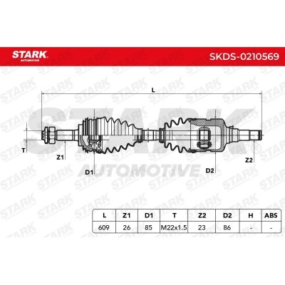Półoś Napędowa Stark SKDS-0210569 SKDS-0210569 - foto 7