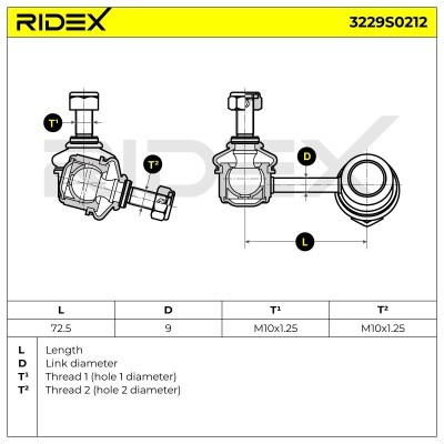 Łącznik Stabilizatora RIDEX 3229S0212 3229S0212 - foto 5