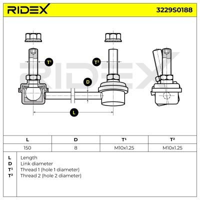 Łącznik Stabilizatora RIDEX 3229S0188 3229S0188 - foto 5